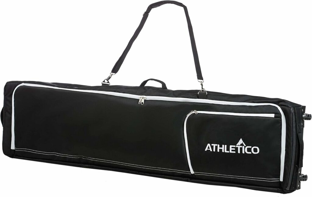 Athletico Conquest Padded Snowboard Bag With Wheels - Travel Bag for Single Snowboard and Snowboard Boots