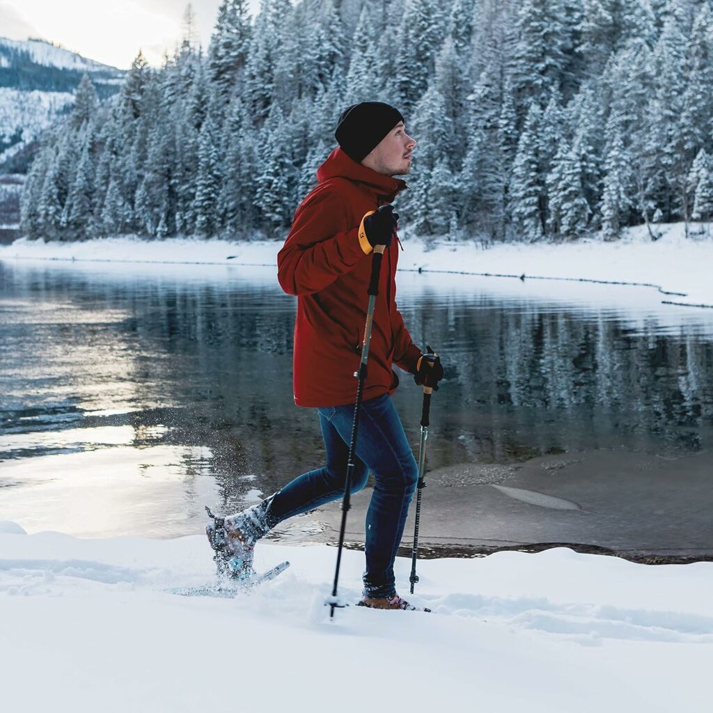 Retrospec Retrospec Drifter Snowshoe for Men  Women - Aluminum Frames  a Double-Rachet Binding System - Lightweight All Terrain Snow Shoes with Heel Lifters  Pivot System