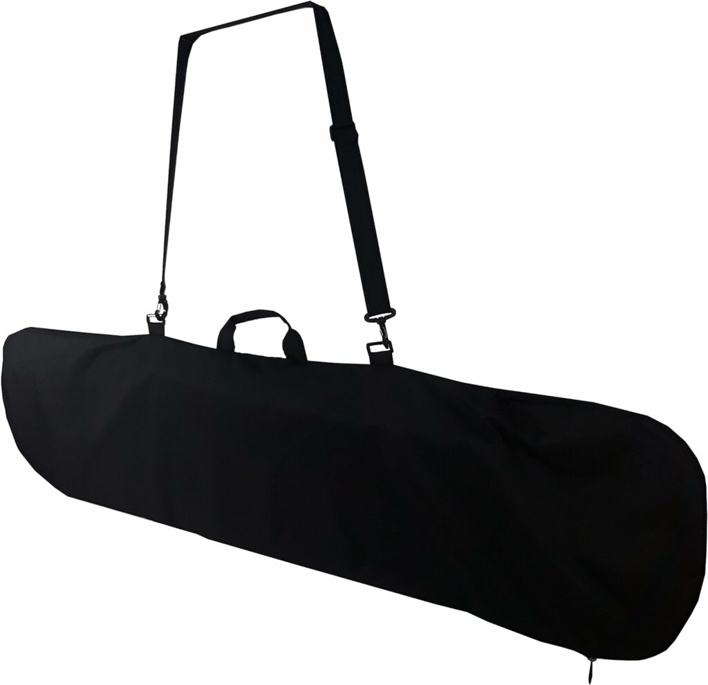 Snowboard Bag, Board Sleeve Black 55 inch Bag for Smaller Boards Youth. Kids Snowboard Bag.