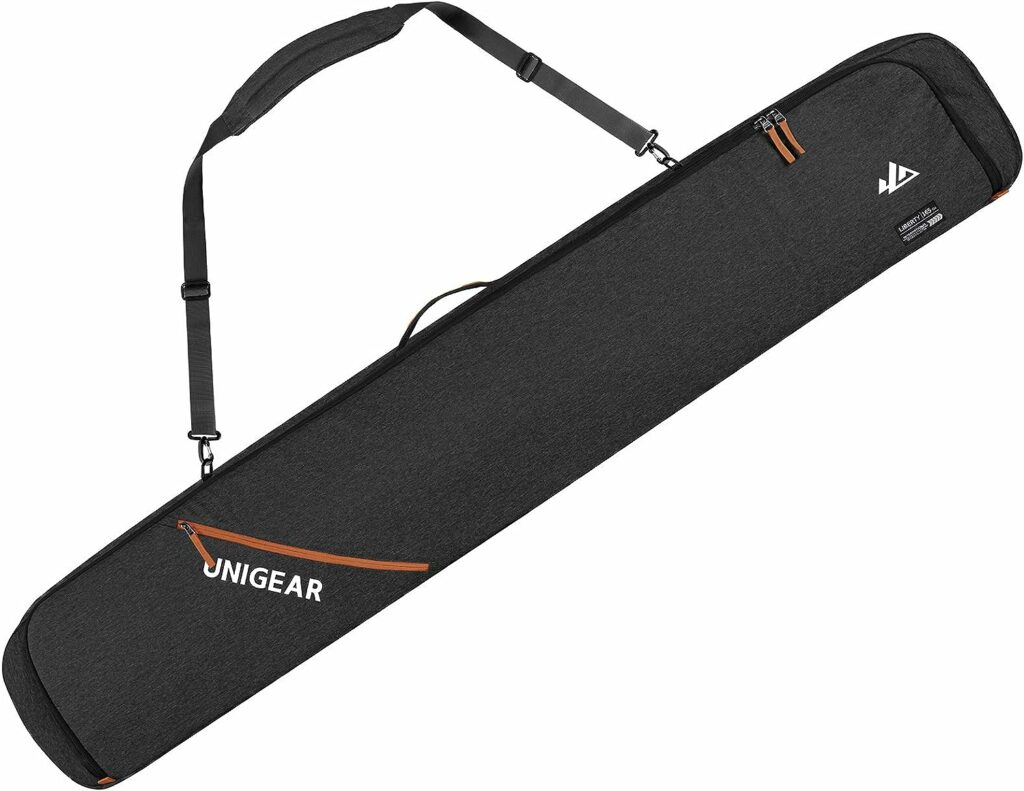 Unigear Snowboard Bag Ski Bag,Reinforced Double Padding Bag, with 10mm EPE Dense Perfect for Road Trips and Air Plane Travel for Snowboard, Goggles, Gloves, Ski Outdoor Camping