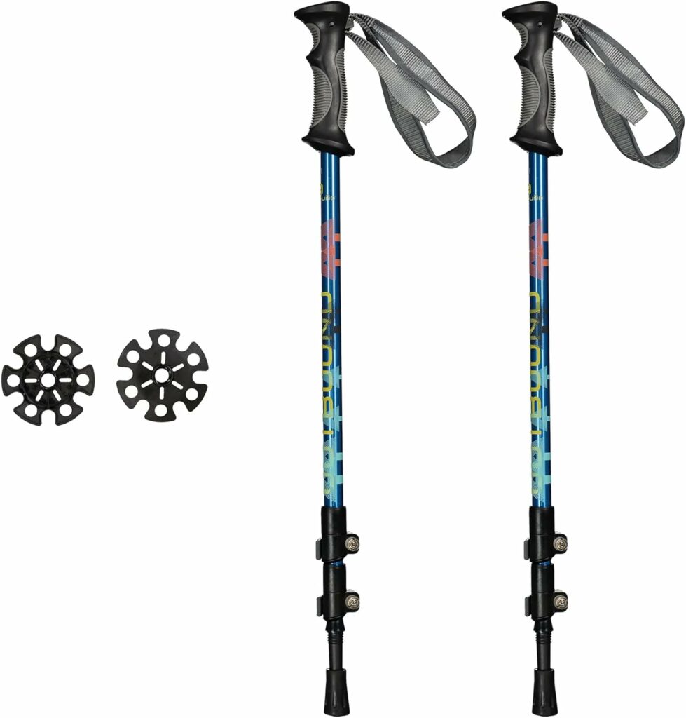 OUTBOUND Snowshoe Kit | Lightweight Aluminum Snowshoes with Adjustable Poles and Bag | Men and Women